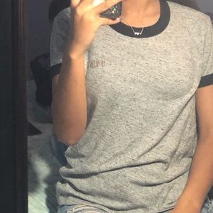 Rose gold sequin t-shirt